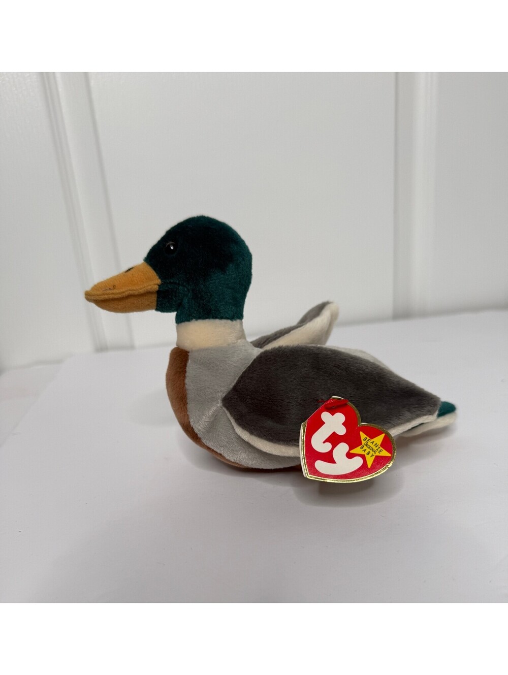 Ty Beanie Baby Jake Mallard Duck 1997 Retired Plush With Original Tags